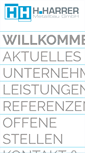 Mobile Screenshot of harrer-metallbau.de