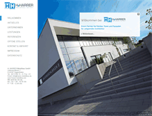 Tablet Screenshot of harrer-metallbau.de